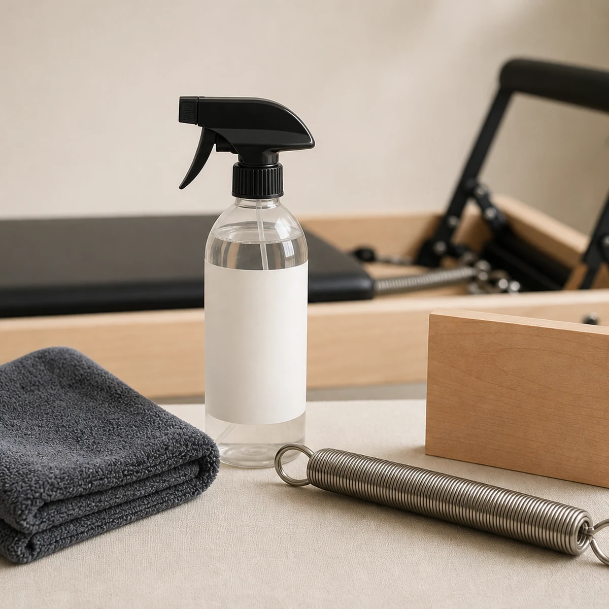 Pilates Reformer Care Bundle - Clean Sanitize and Protect - Springs Wood and Cushion AC00511